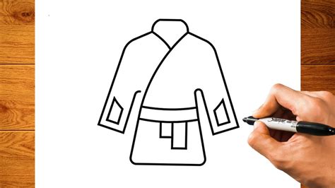 how to draw a karate suit